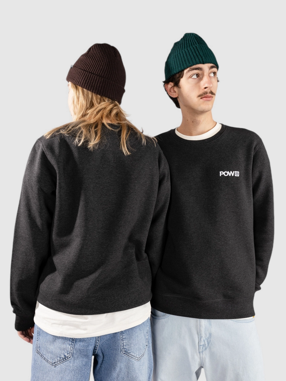 POW Protect Our Winters Mini Left Chest Crew Sweater black