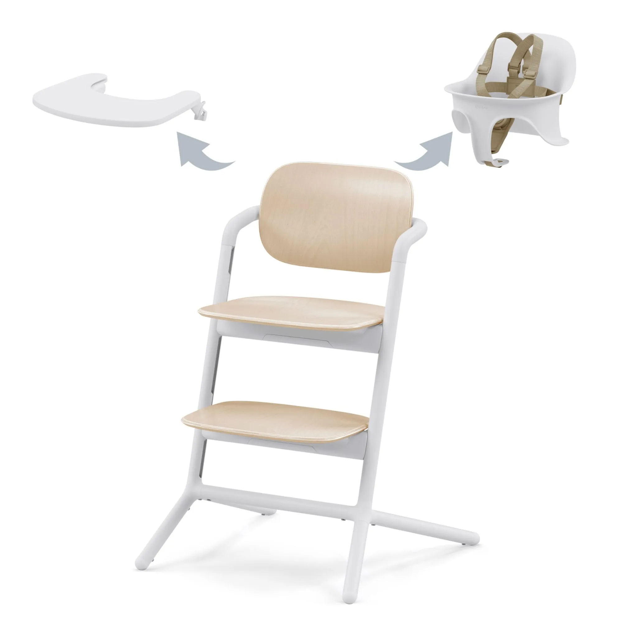 Cybex Chaise Haute 3-en-1 Lemo - Sable Blanc