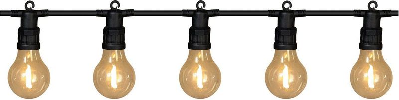 123led - Lichtsnoer - 10 Meter - 10 Lampjes - Warm Wit - Koppelbaar