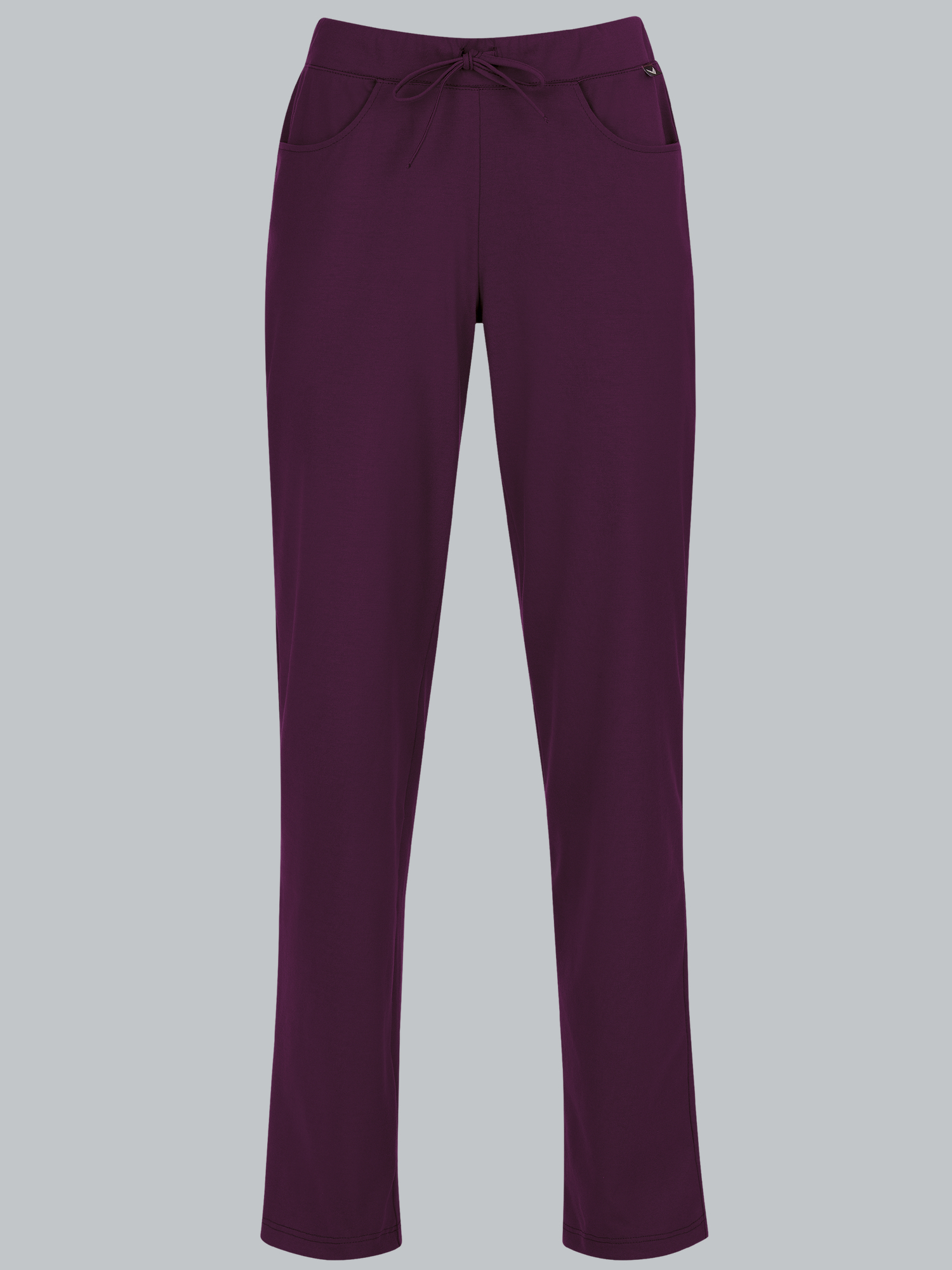 Hüfthose DELUXE Baumwolle Aubergine