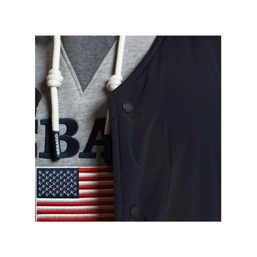 TUCKEDSL BLUE NAVY-VESTE SANS MANCHE SEBAGO HOMME