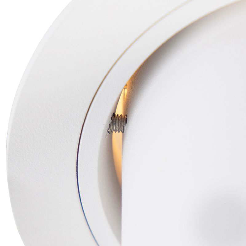 Moderne inbouwspot wit rond kantelbaar - Installa