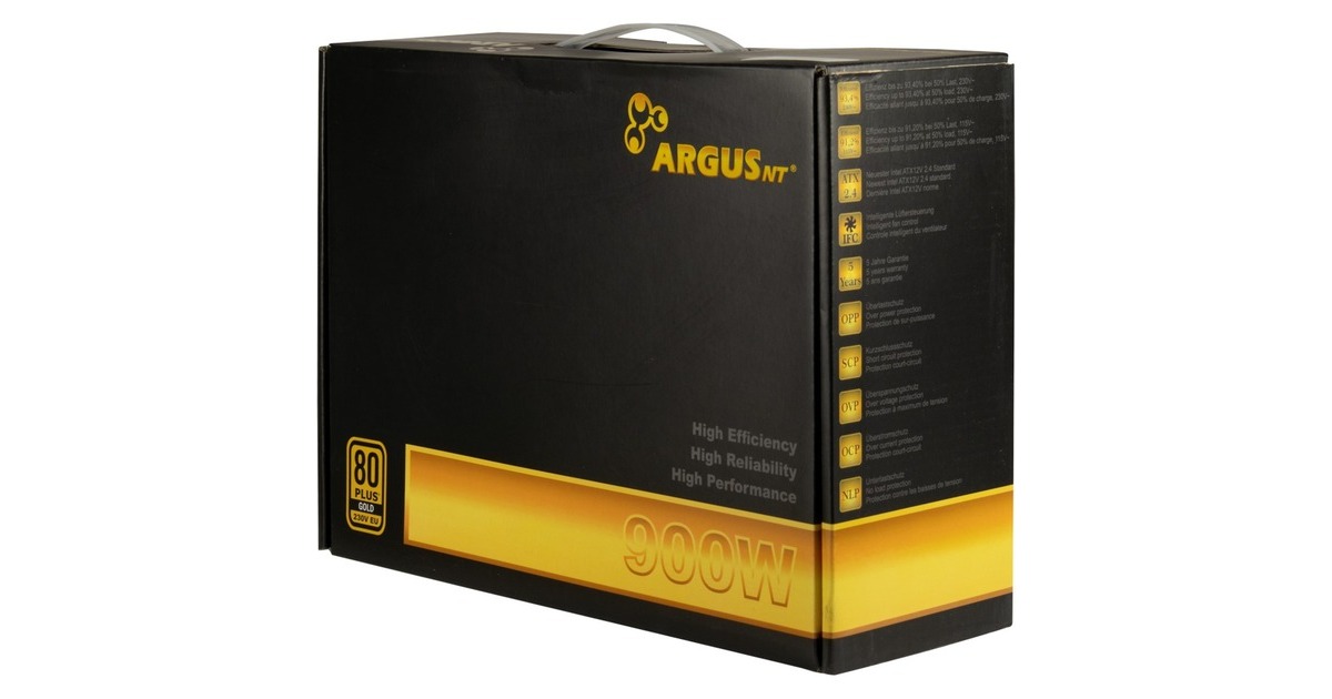 Inter-TechArgus GPS-900 900 watt voeding   (Zwart, 4x PCIe)
