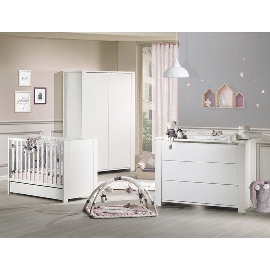 Loft Blanc commode 3 tiroirs   Blanc        de               Sauthon Baby's Sweet Home