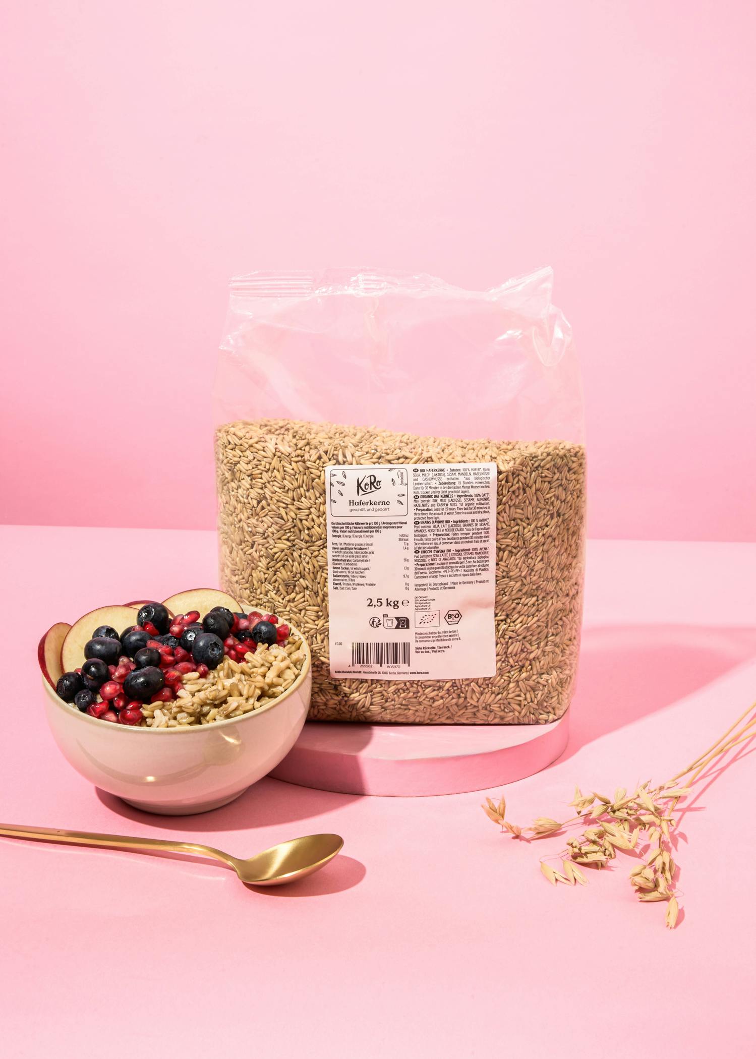 Bio Haferkerne 2,5 kg