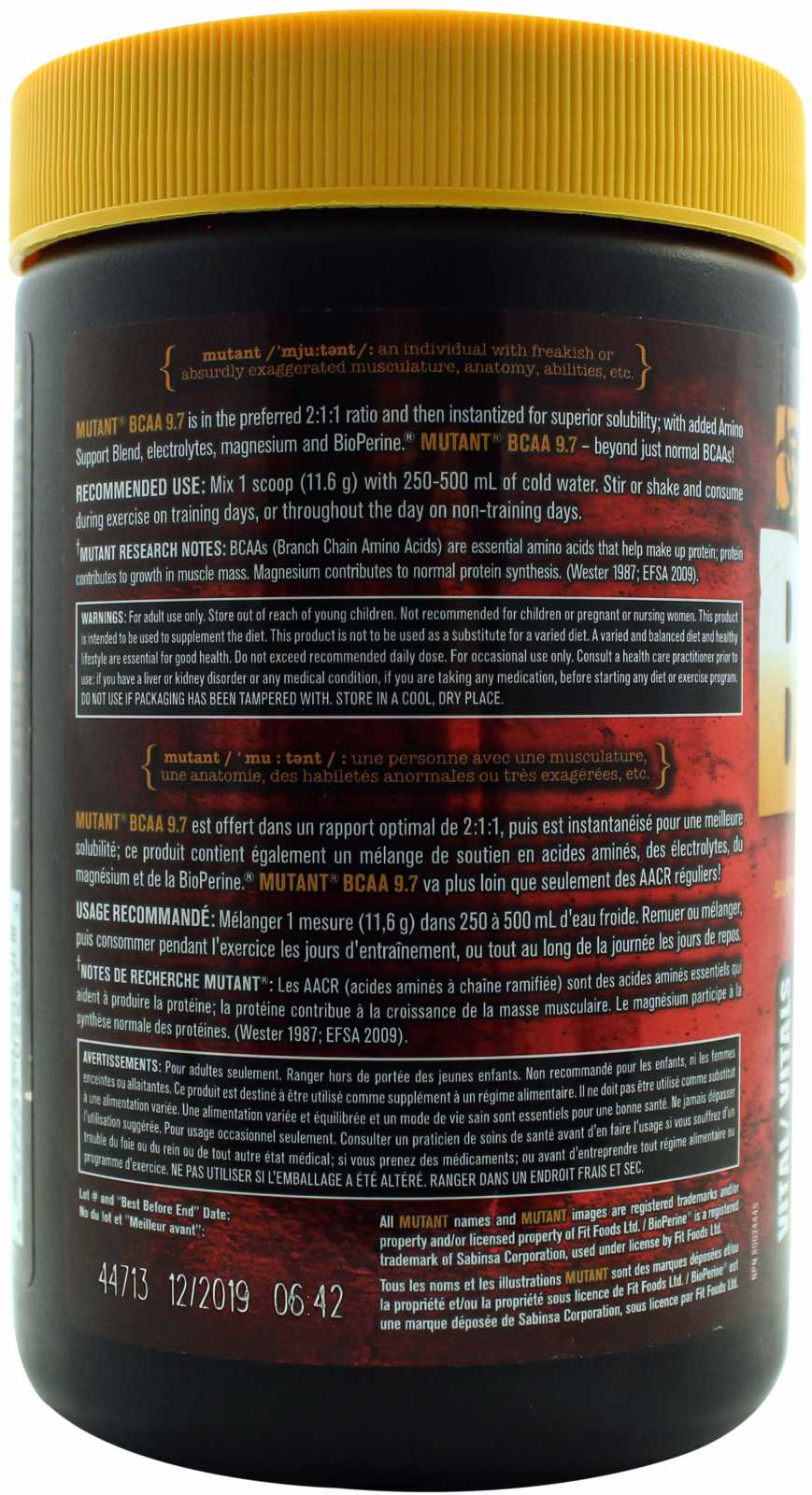 Mutante Mutante BCAA 9,7 348g