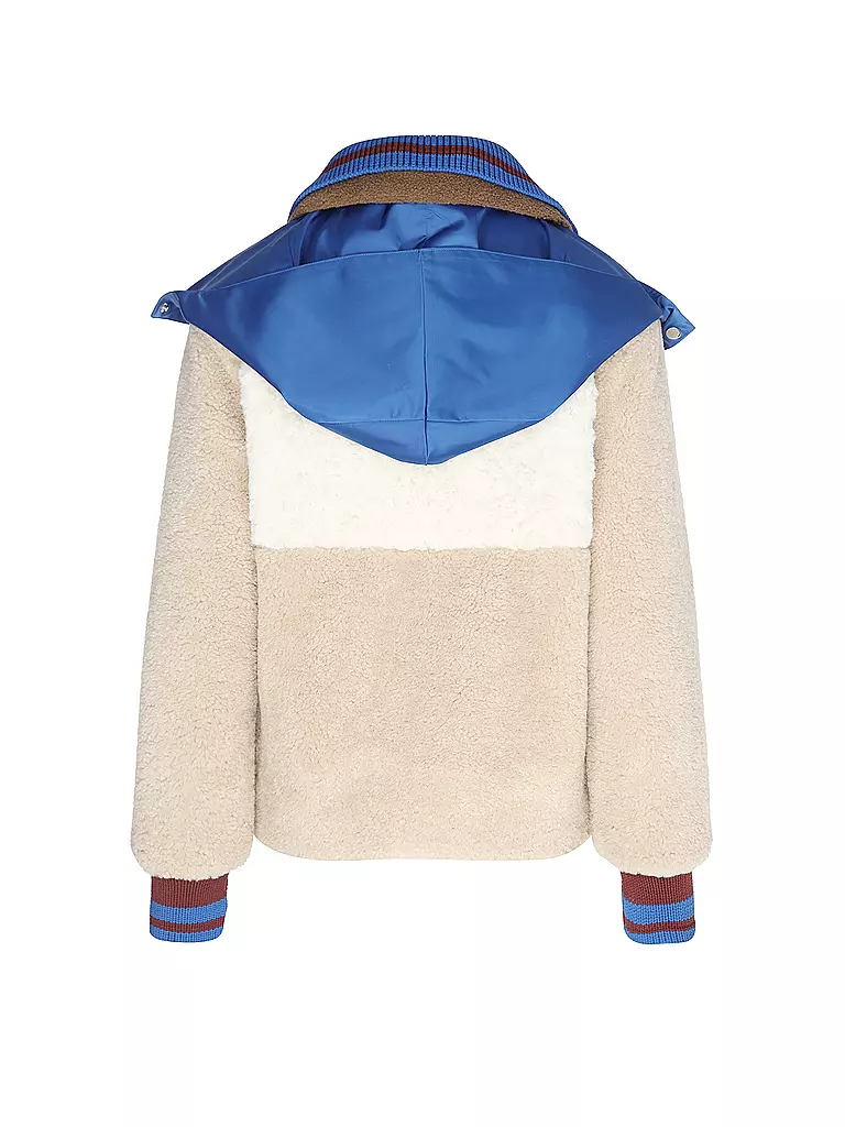 TORY BURCH Jacke in Felloptik  beige