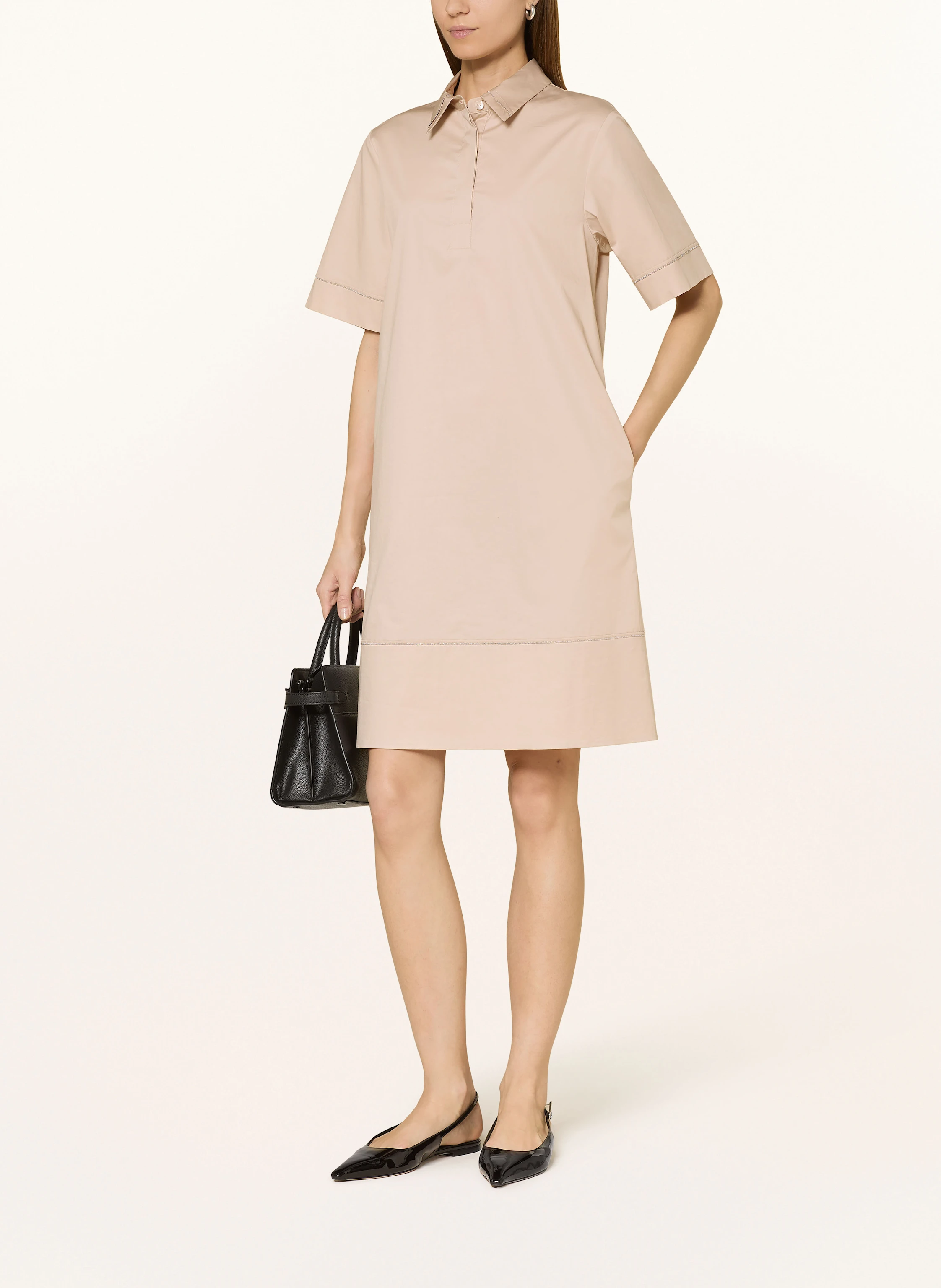 PESERICO Kleid mit Schmucksteinen