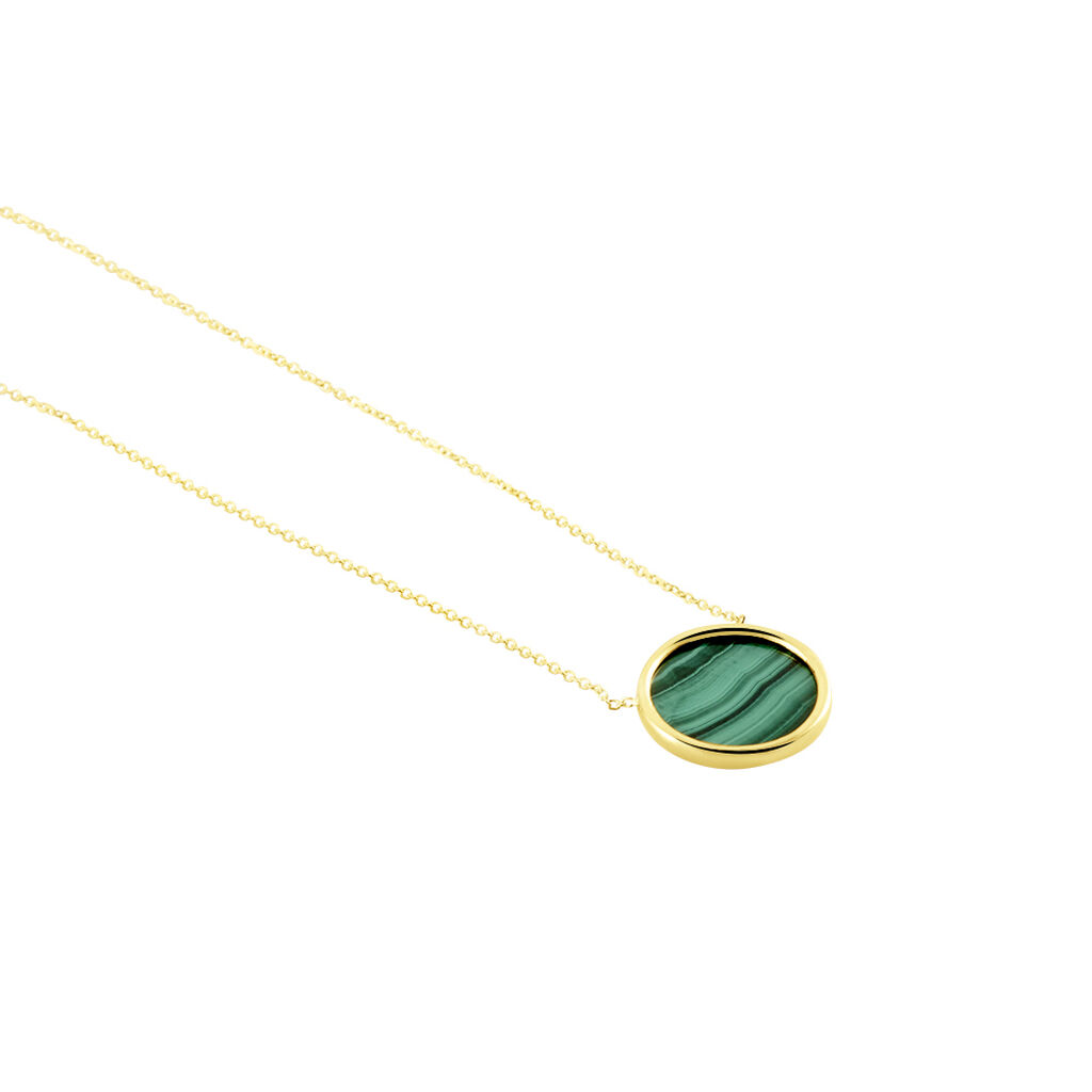 Collier Florica Or Jaune Malachite