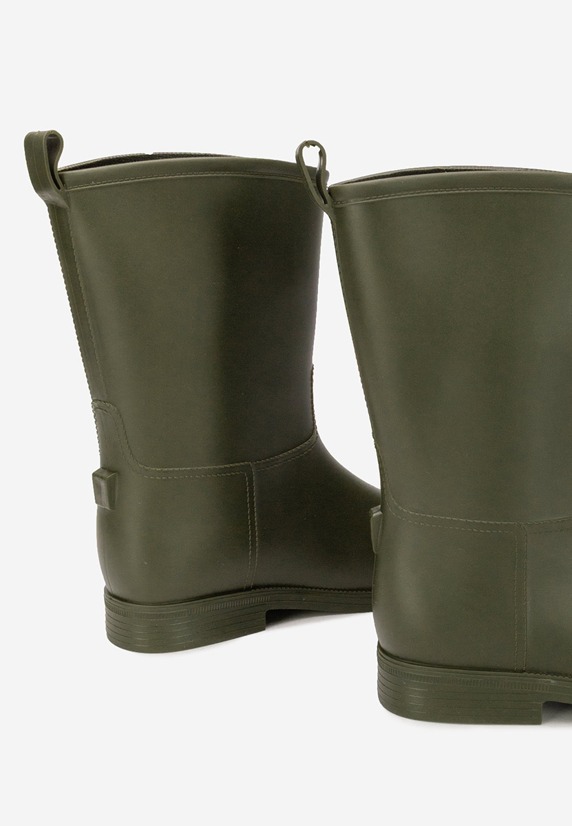 Bottes en caoutchouc vert Elisea