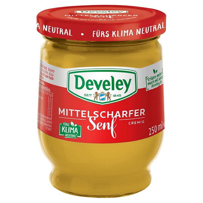 DEVELEY Senf mittelscharf 250 ml