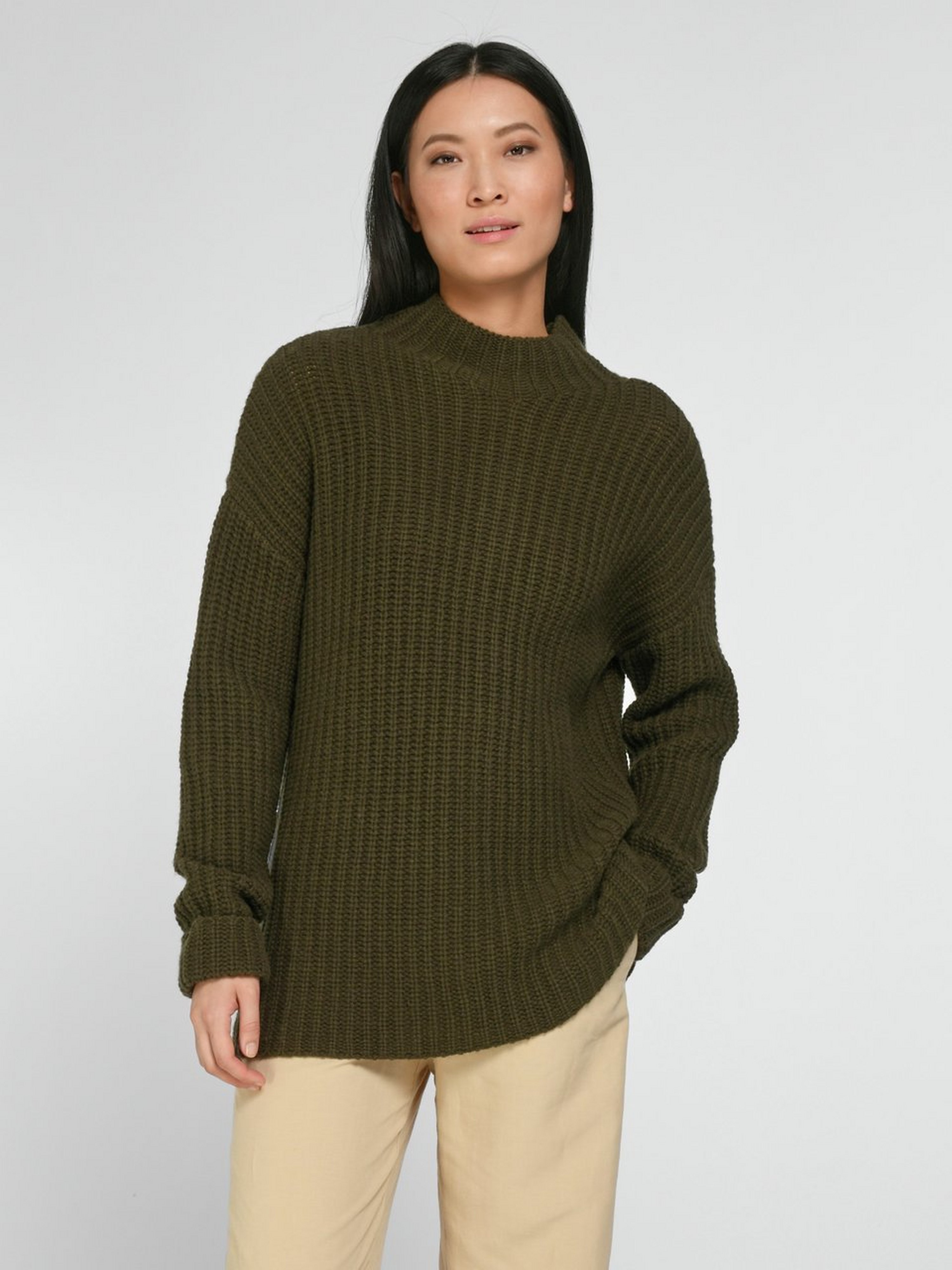 Pullover mit Stehkragen
