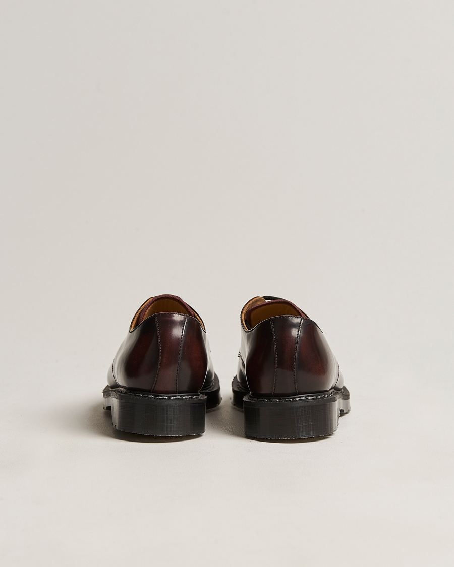 Solovair 3 Eye Gibson Shoe Burgundy Shine