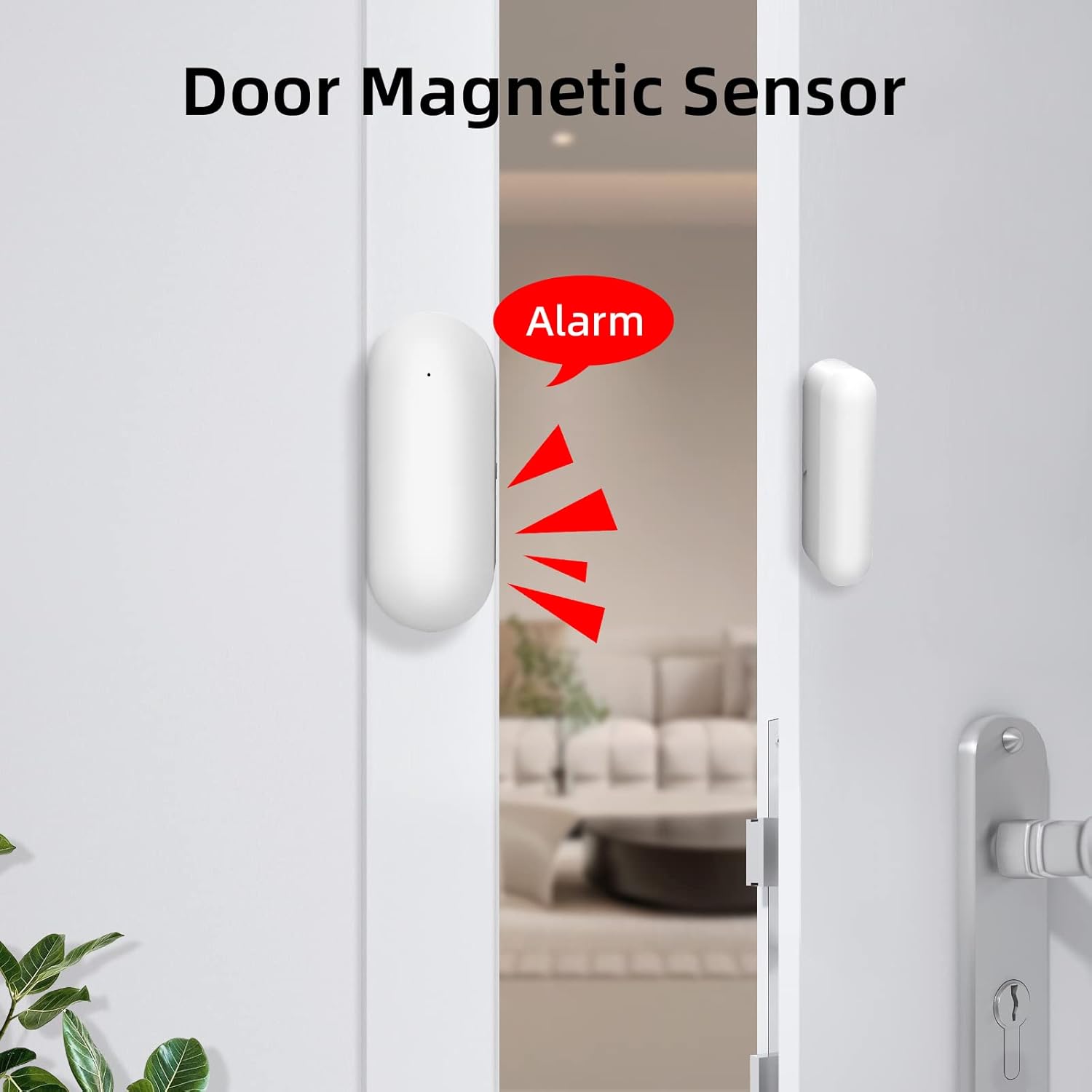 GSM Smart-Home-Sicherheitsalarm-Kit, drahtloses WiFi-Heimalarmsystem mit Sirene, PIR-Bewegungssensor, Fernbedienungen
