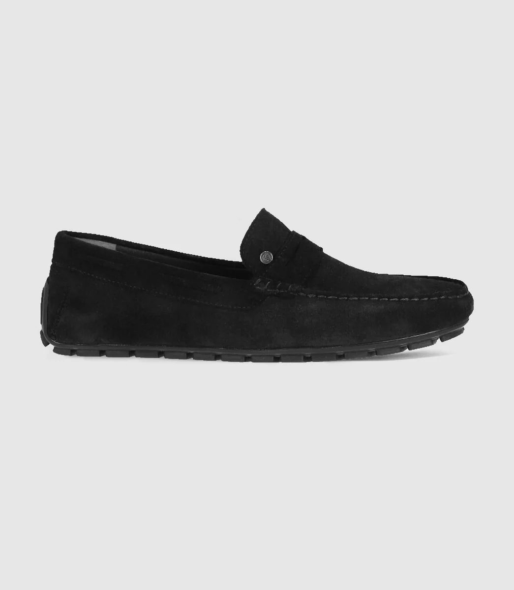 Mocassins en velours noir