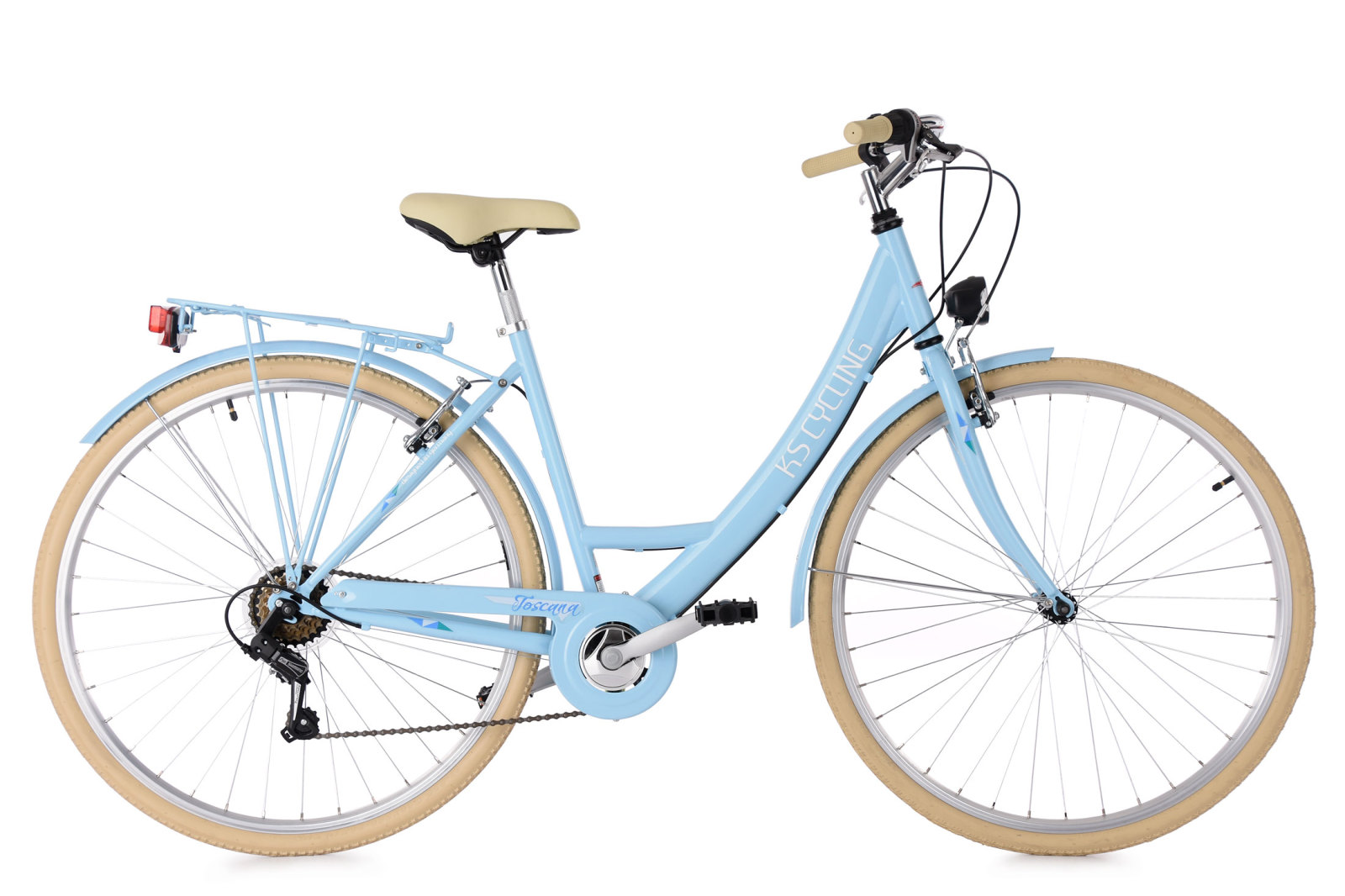 KS Cycling Damenfahrrad Toscana 28'' - blau - 48 cm Rahmenhöhe