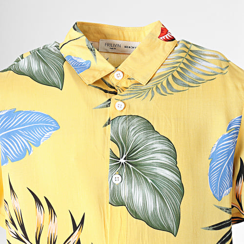 Chemise Manches Courtes Enfant ZD020 Jaune