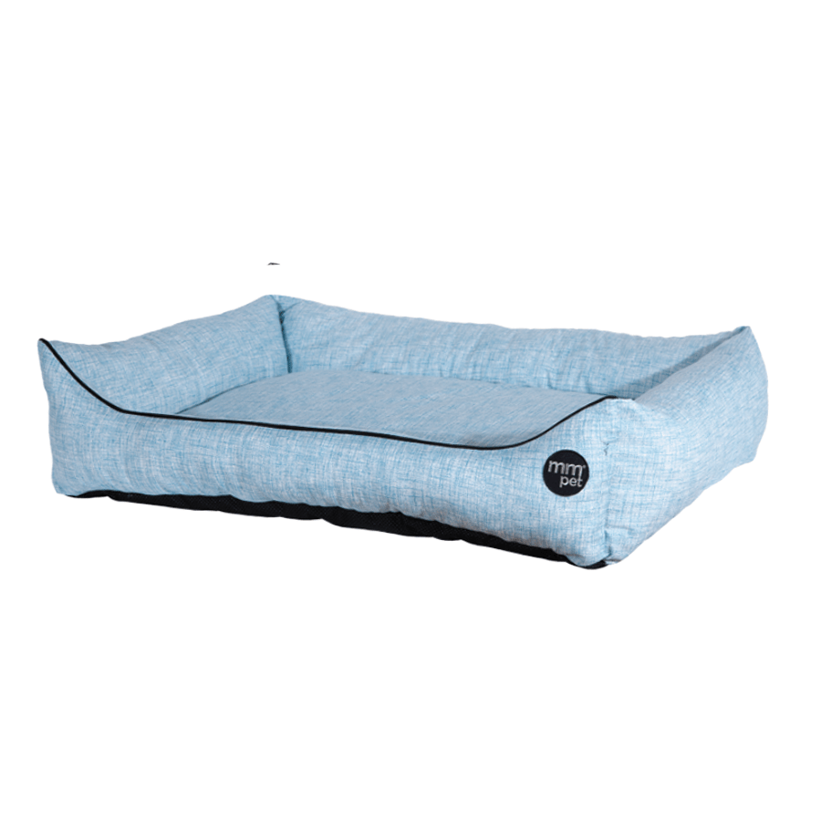 Cama retangular azul L CACAU