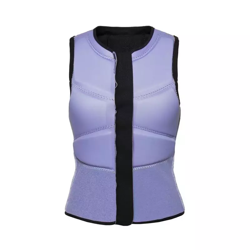 Gilet impact kitesurf/windsurf femme MYSTIC Ruby Front Zip Black / Purple