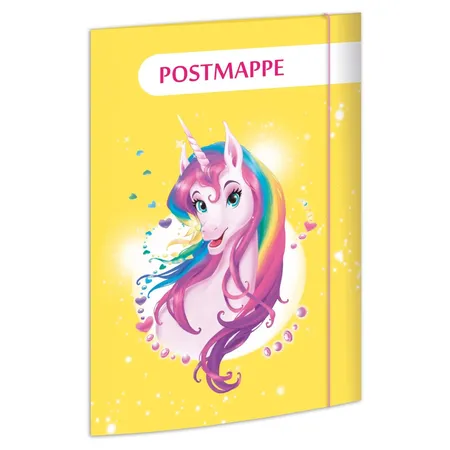 RNK Verlag Postmappe “Einhornportrait” aus umweltfreundlichem Karton für DIN A4