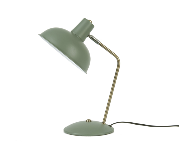 Table lamp Hood iron matt jungle green