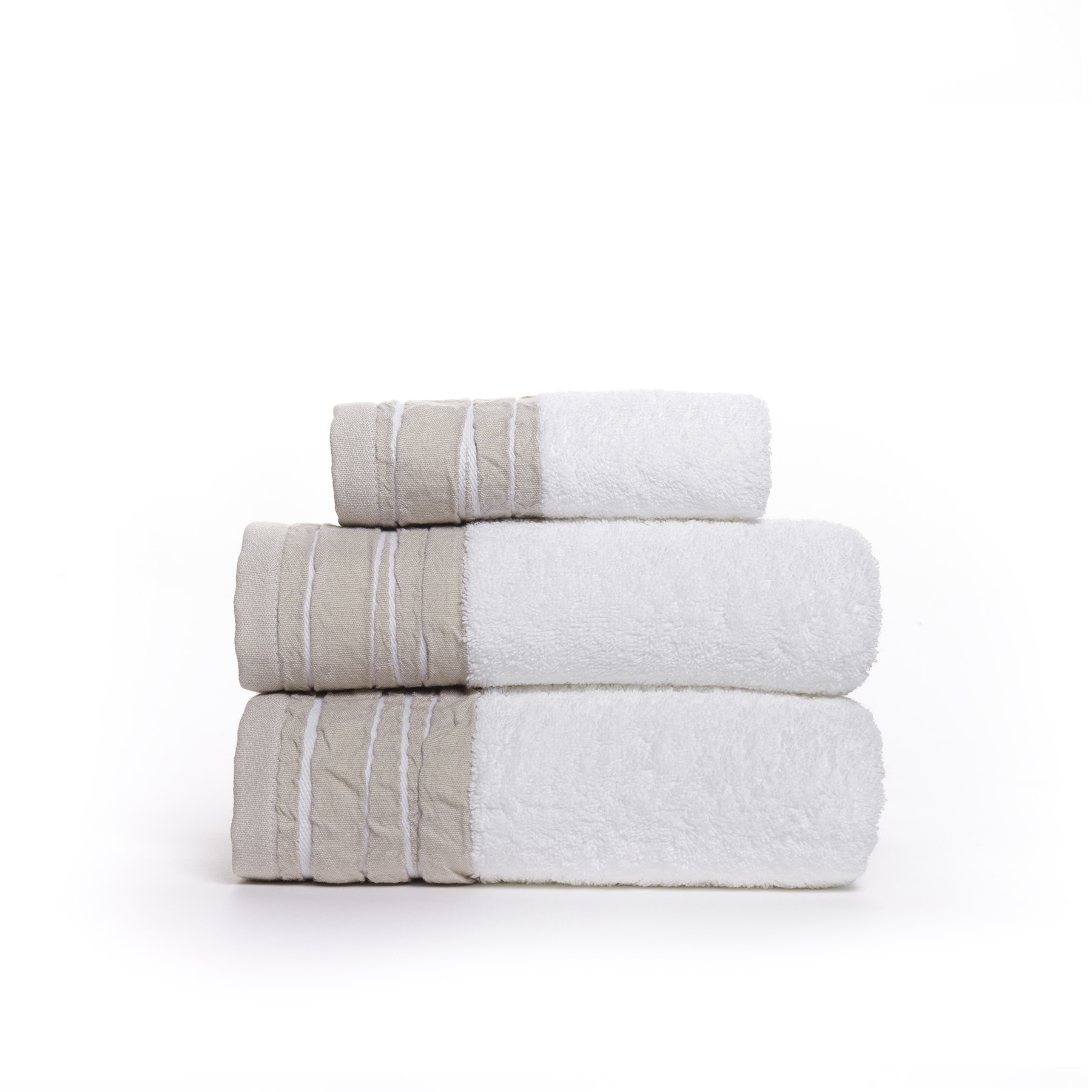 HOME FASHION Handtücher »Gemma« mit Polyesterbordüre