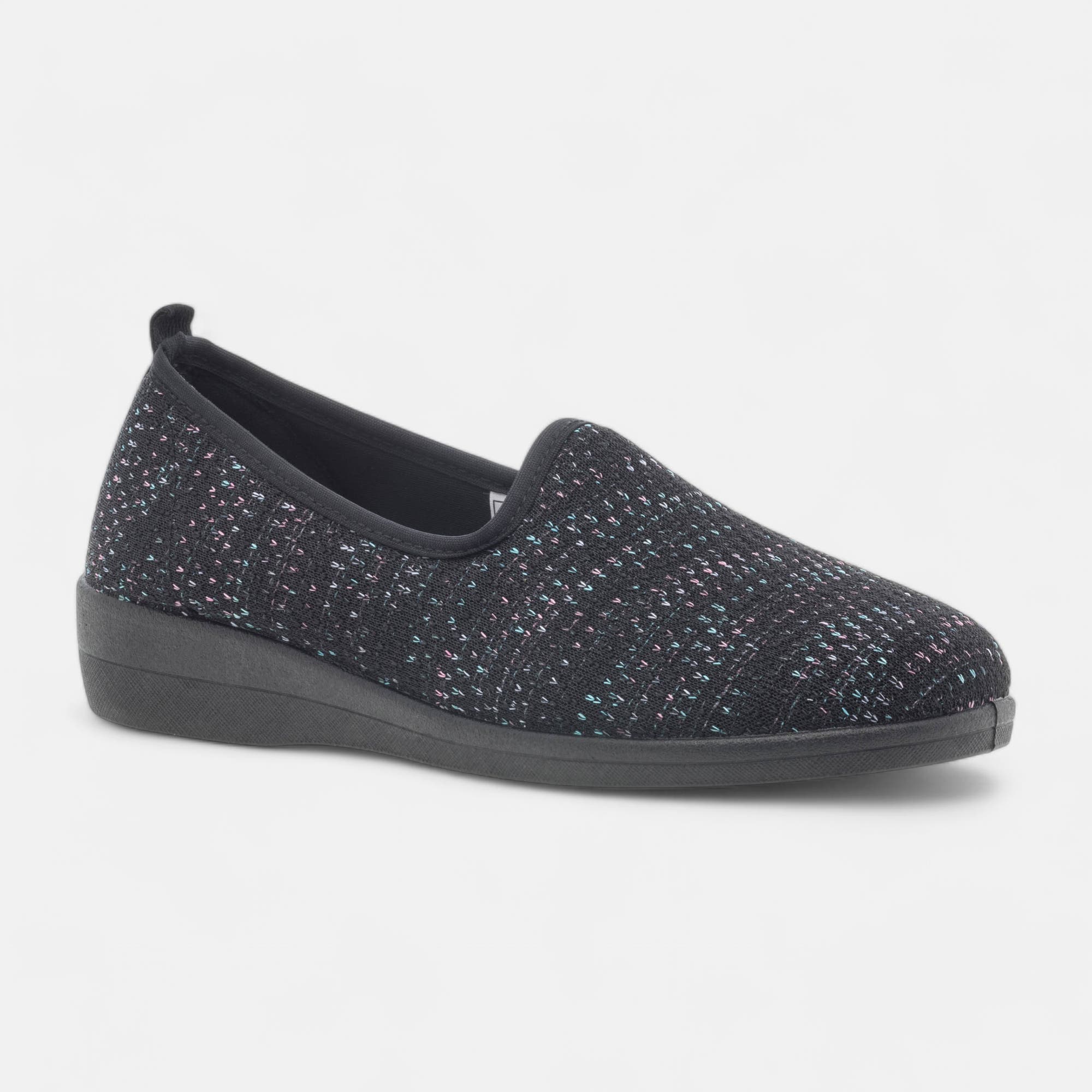 Pantoufles pieds sensibles Femme noir