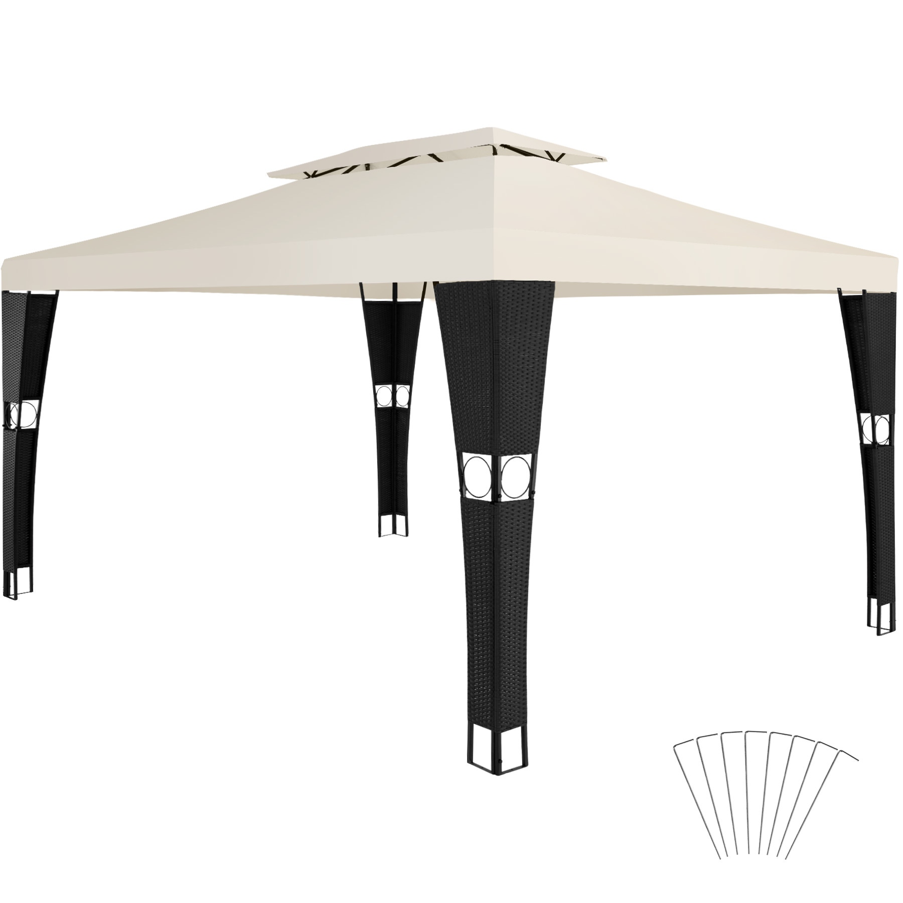 Rattan Gartenpavillon Mona