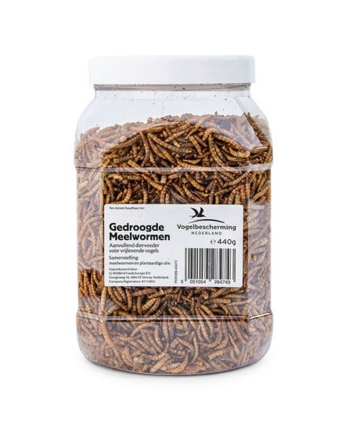 Vbn Vbn Gedroogde Meelwormen In Pot - Tuinvogelvoer - 1800 ml