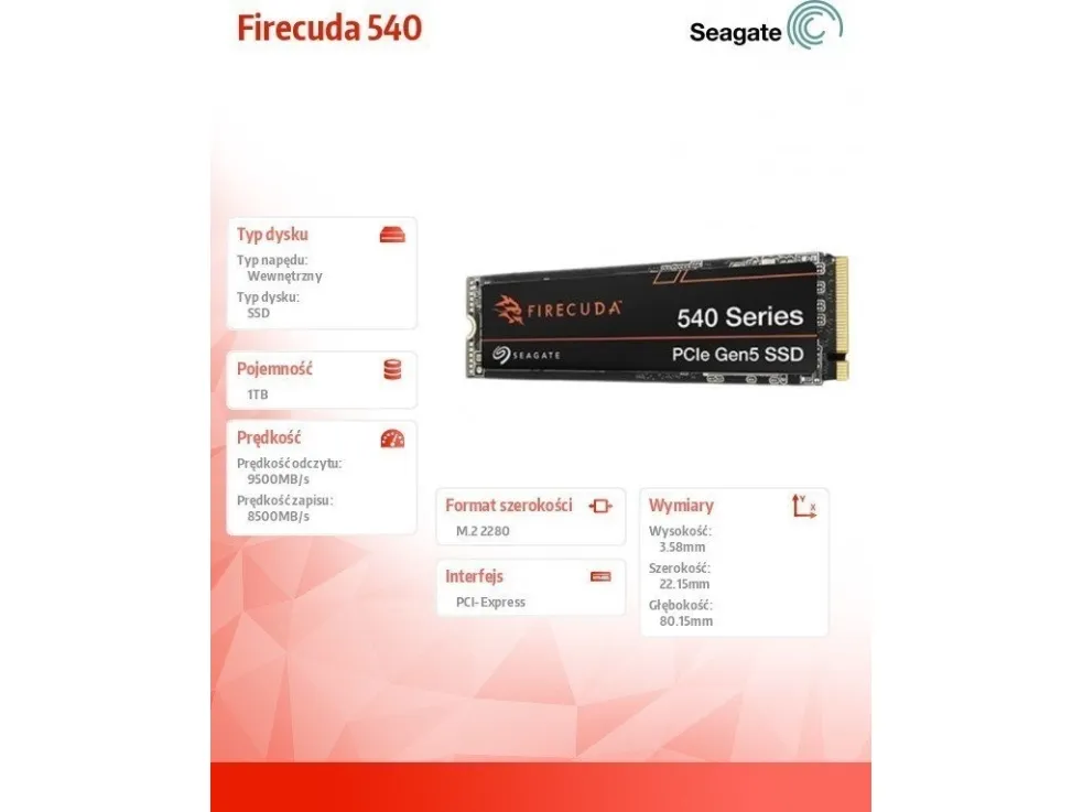 Seagate FireCuda 540 Gen5 SSD 1TB