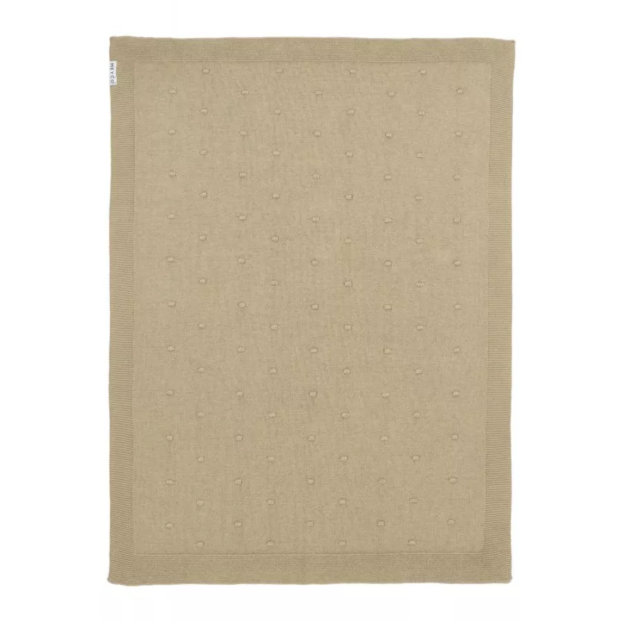 MEYCO Babydecke klein Mini Knots Sand 75 x 100 cm