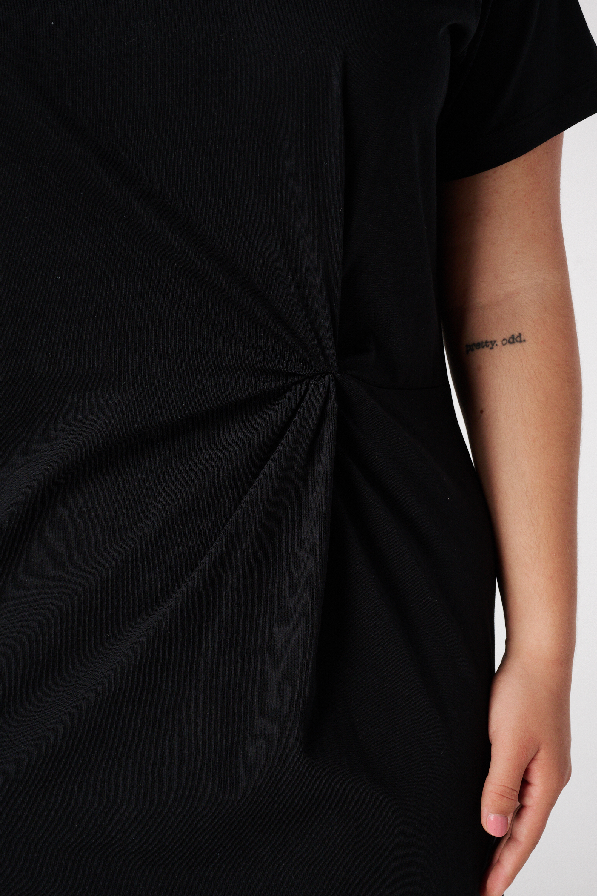 Jurk met twistdetail Zwart
