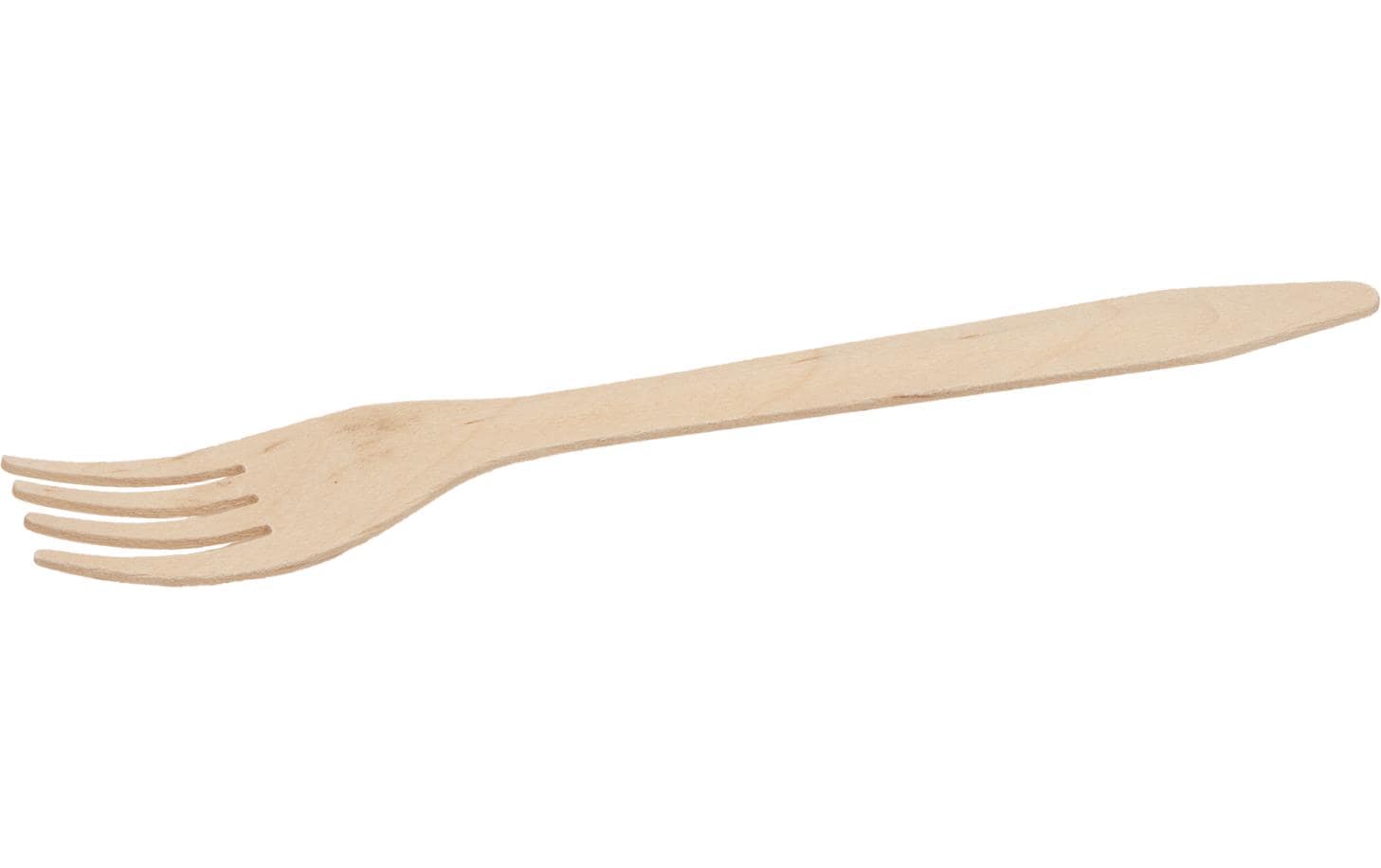 Einweg-Gabel 12 Stück, BraunBesteck aus Holz