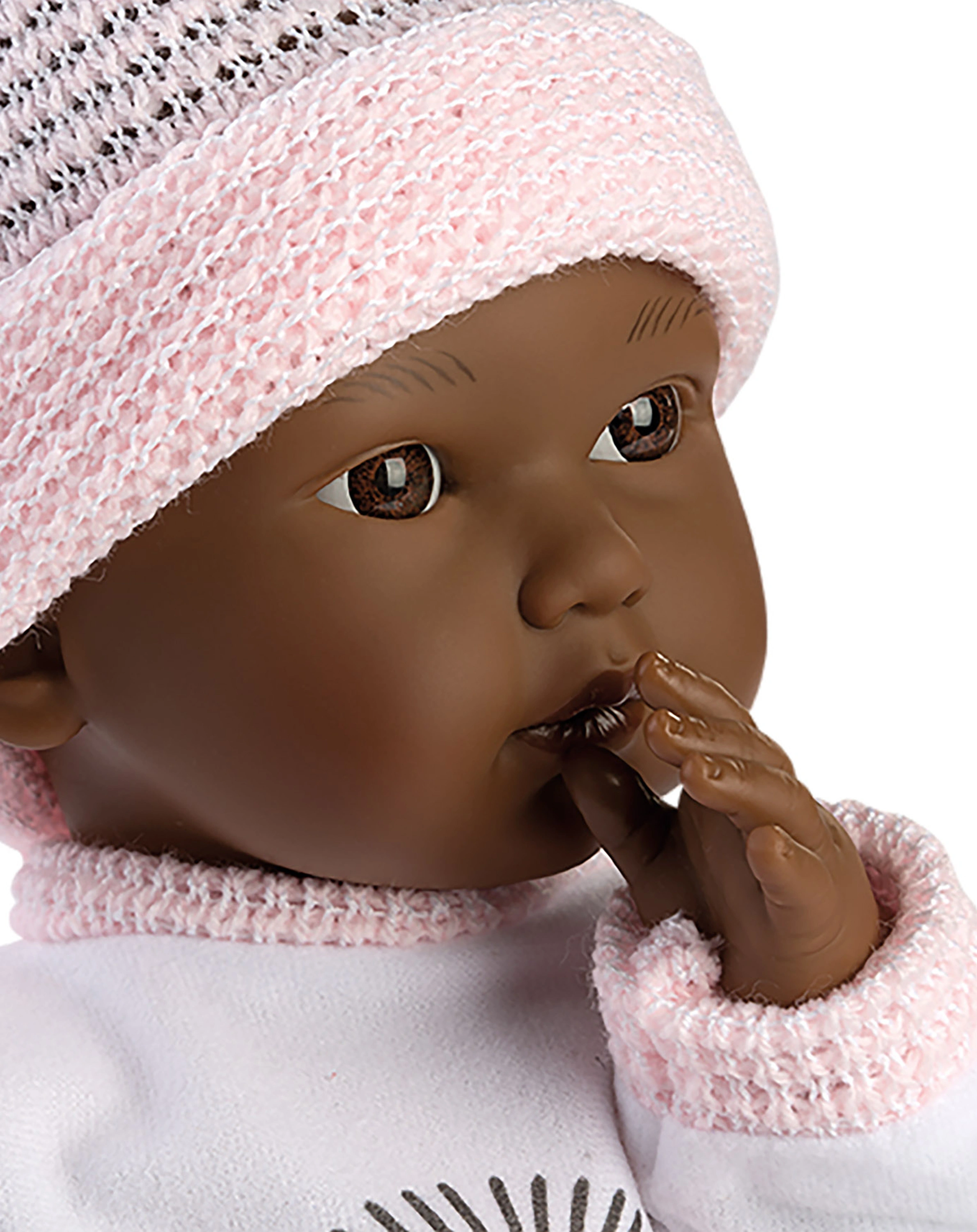 Babypuppe LITTLE QUEEN (30cm) in weiß/rosa