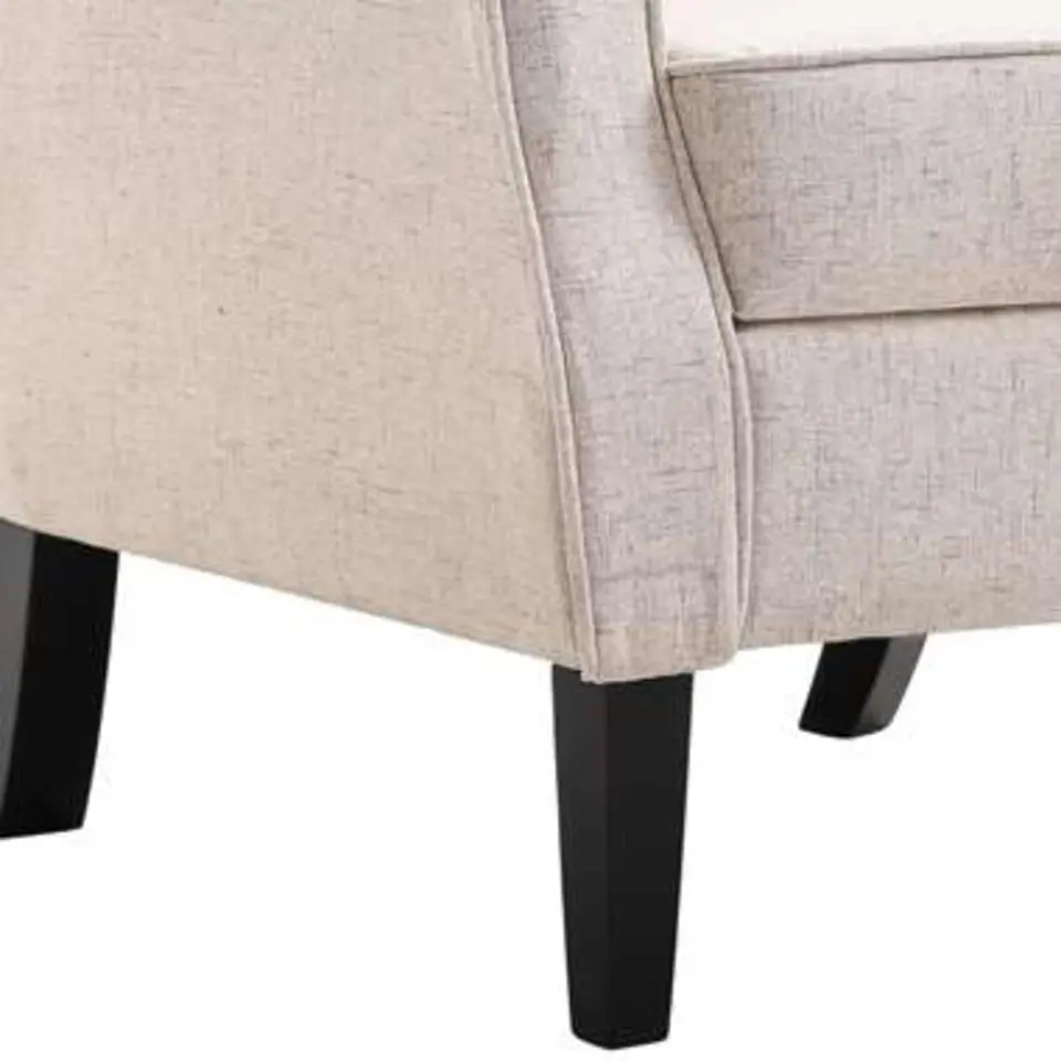 VIDAXL Fauteuil stof beige