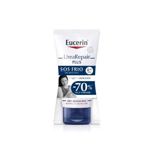 Eucerin UreaRepair PLUS Creme de Mãos 5% Ureia 2x75ml