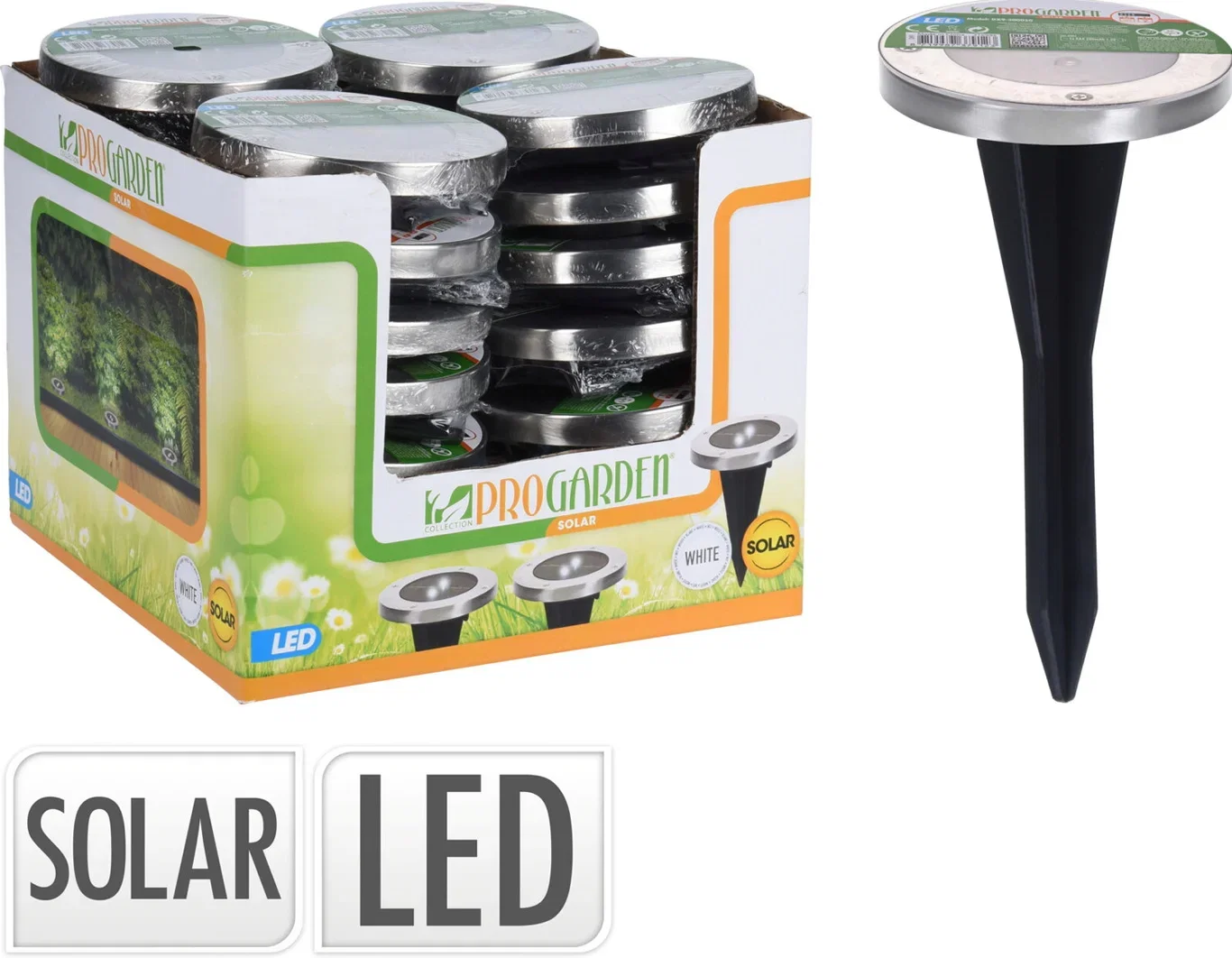 Solcellelampe Ø12 cm