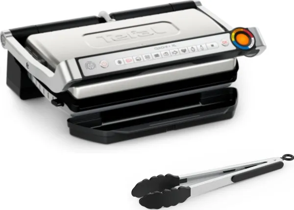 Elektrisk grill Tefal Tefal OptiGrill  XL GC728D10 smart grill, 9 programmer, gennemkogningsindikator, tykkelsesmåling, drypbakke