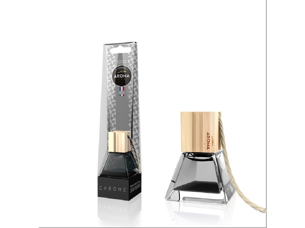 AMBIENTADOR AUTO AROMA CAR PRESTIGE WOOD CHROME