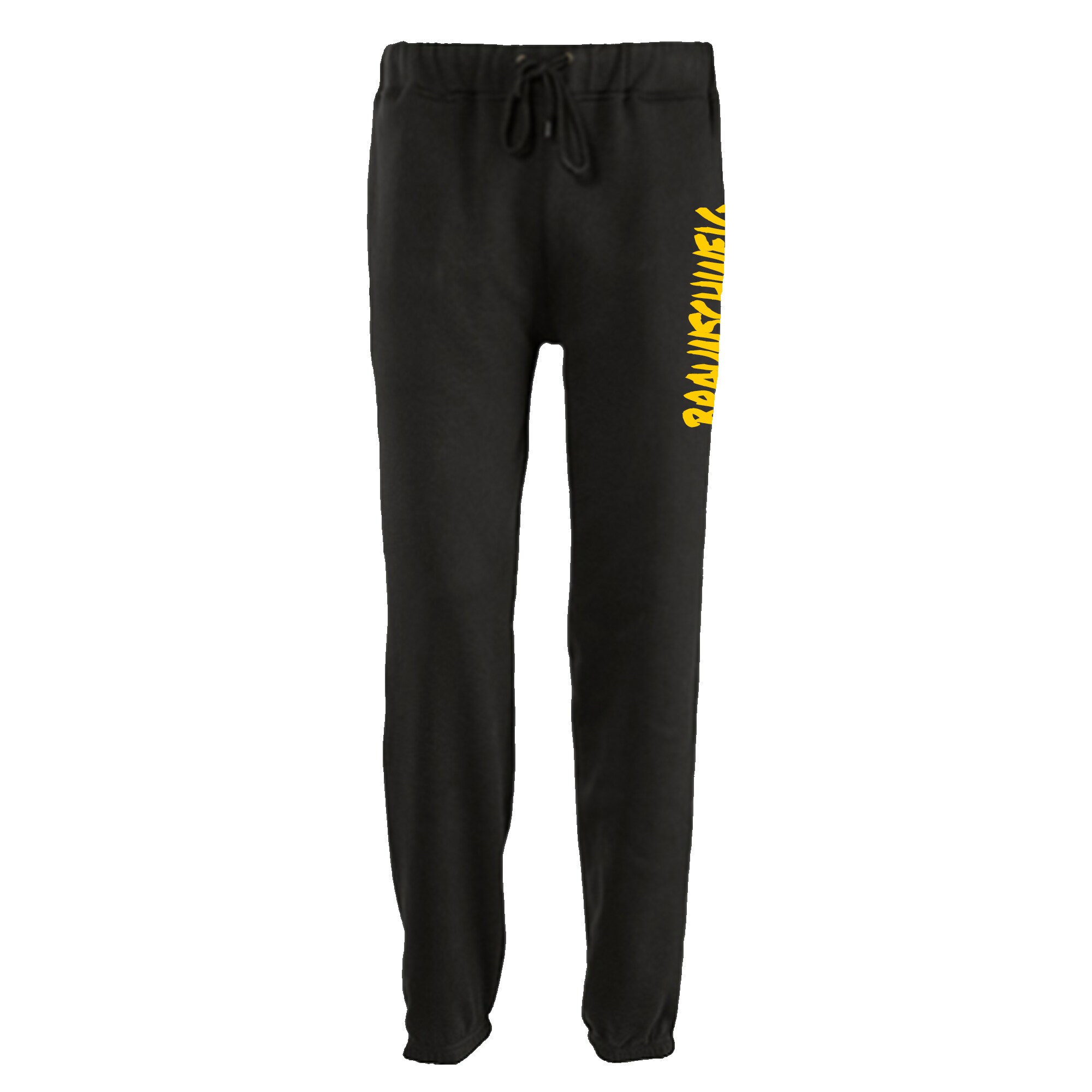 multifanshop® Jogginghose - Braunschweig - Textmarker - Druck gelb