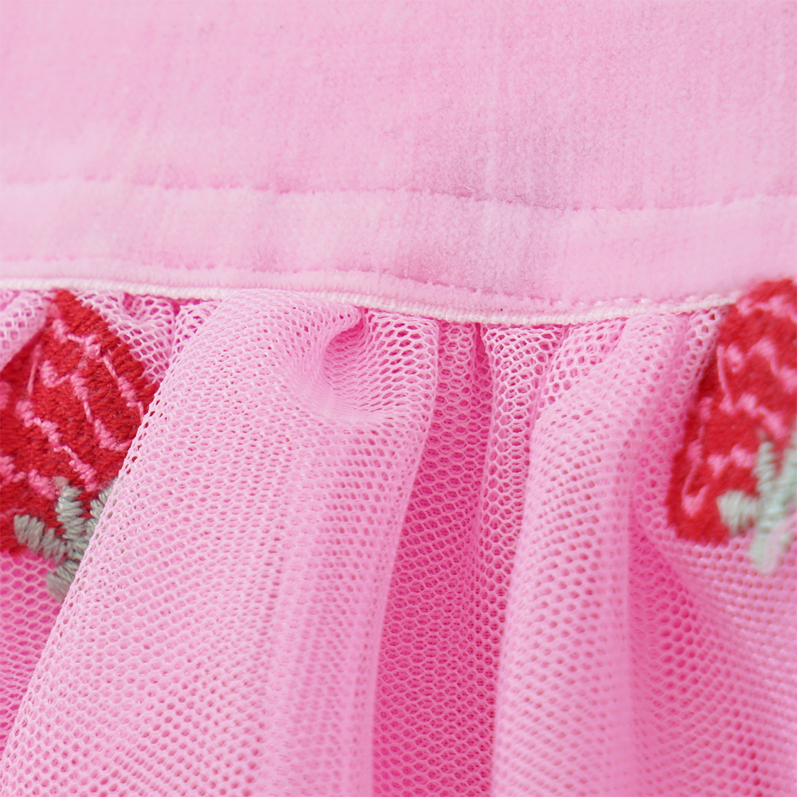 Topomini Baby Tüllrock mit Erdbeer-Allover rosa