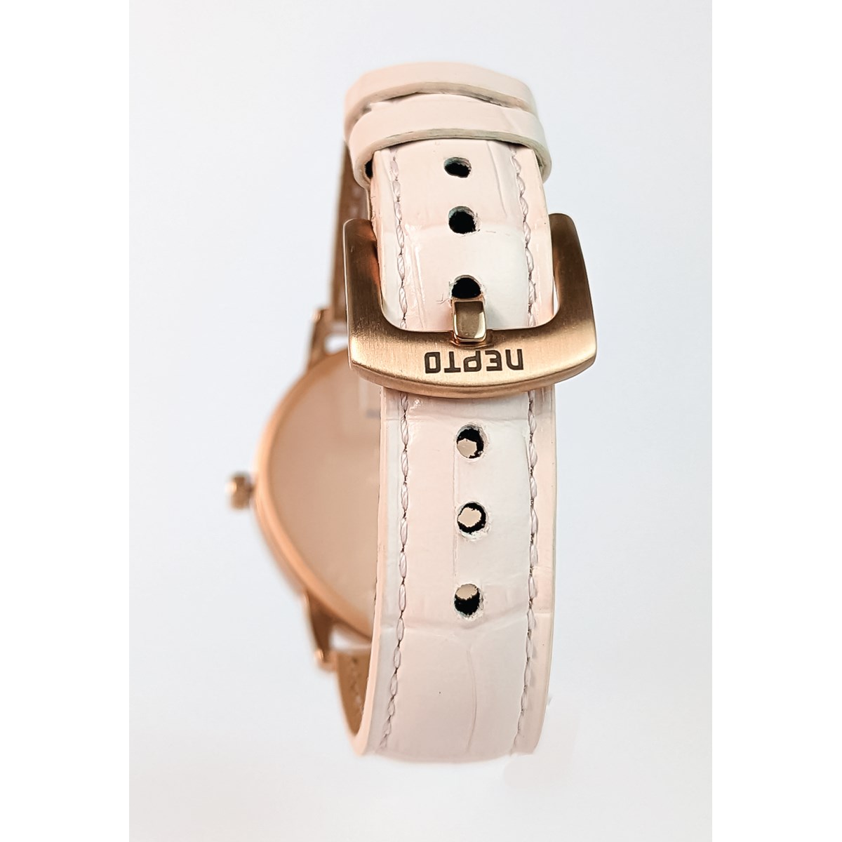 Pink Brush - Cuir Croco Rose