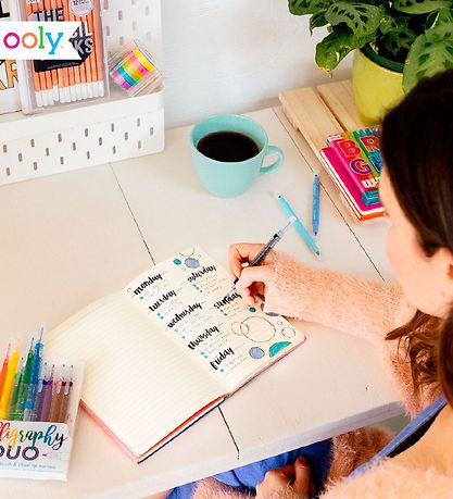 Ooly Tuschen - Calligraphy Duo - 12 st. - Bunt