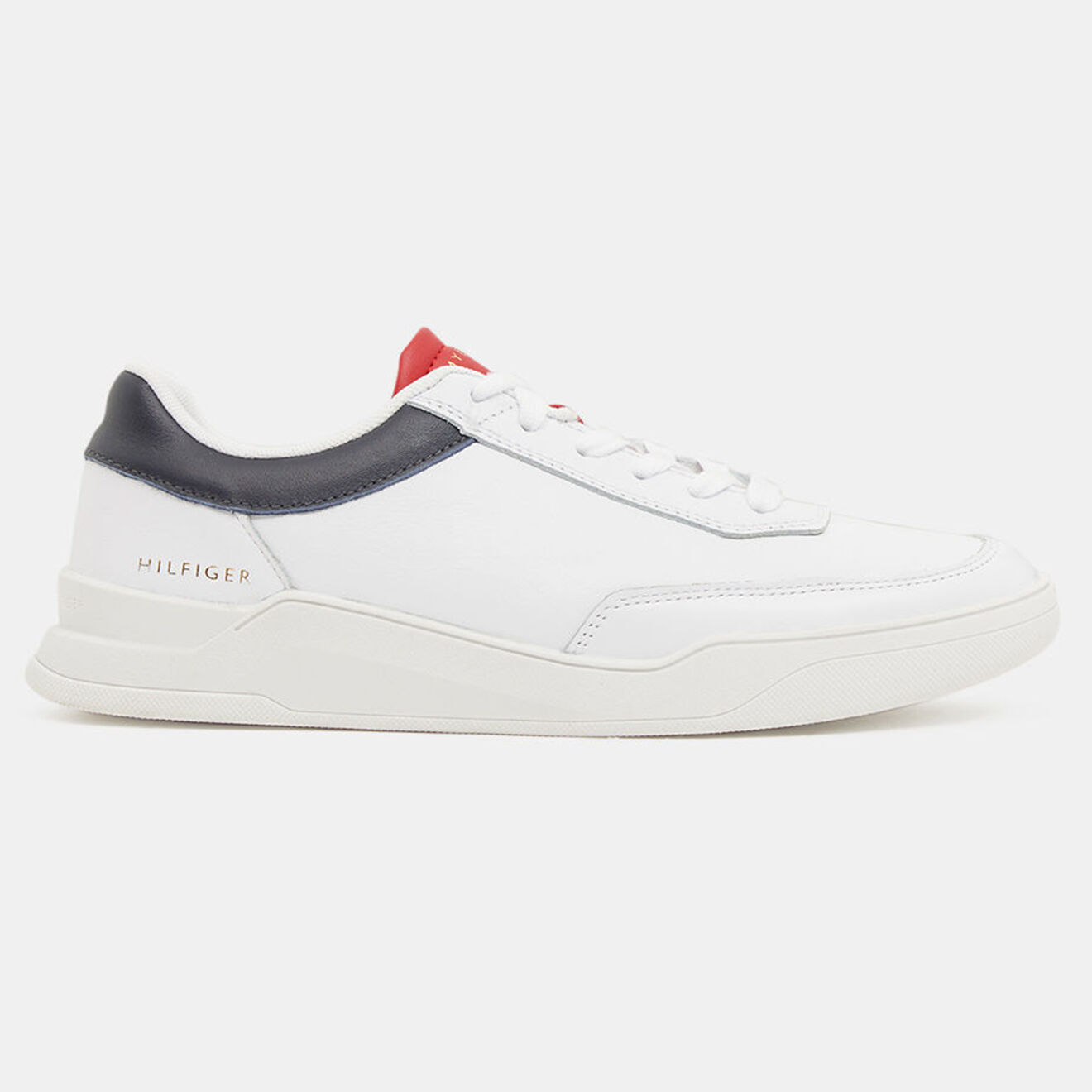 Tommy Hilfiger Baskets en Cuir Elevated Cupsole blanches
