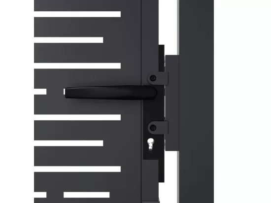 Portail de jardin anthracite 105x155 cm conception de carré