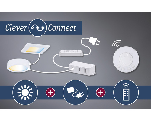 Paulmann Clever Connect Driver max. 25W 12V incl. 4-voudige verdeler wit voor Clever Connect meubelverlichting