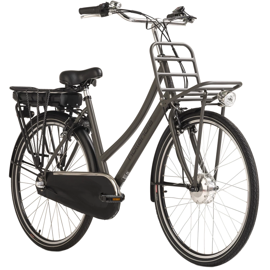 Adore E-Citybike Damen Hollandia Carry on 28'' E-Bike 3 Gänge grau