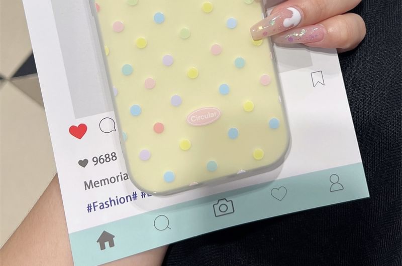 Pixel Dream - Polka Dot telefoonhoesje - Apple iPhone 16 Pro Max / 16 Pro / 16 Plus / 16 / 15 Pro Max / 15 Pro / 15 Plus / 15 / 14 Pro Max / 14 Pro / 14 Plus / 14 / SE / 13 Pro Max / 13 Pro / 13