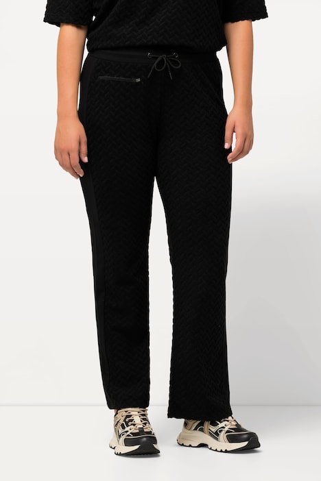 Jogginghose, Zacken, Frottee, ausgestelltes Bein