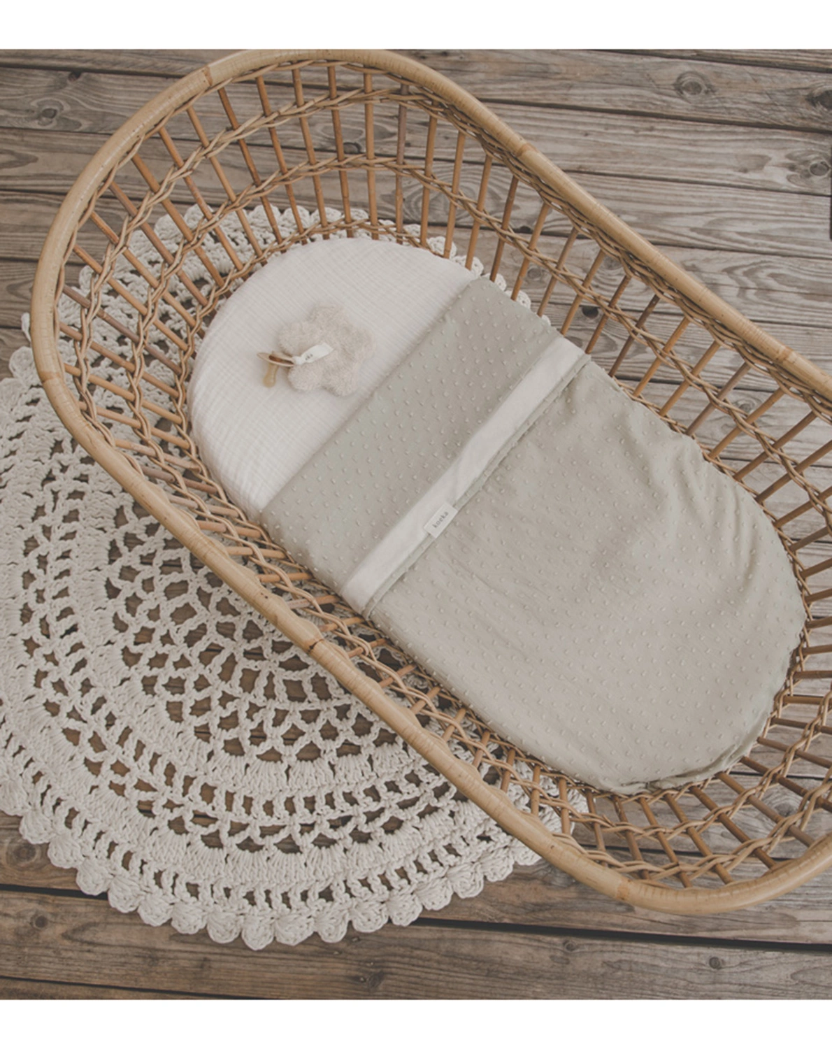 Babydecke NAPA (75x100) in sage